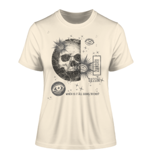 Grunge Skull Style - Fitted Ladies Organic Shirt